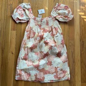 NEW Faherty pink/yellow floral Ramona dress